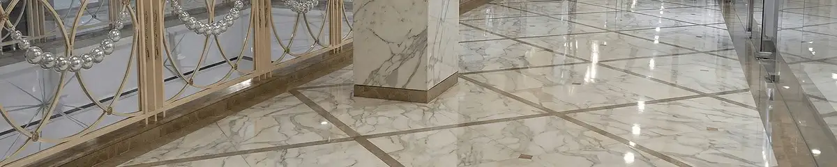 Beautiful marble floor professionally installed in Newark, NJ